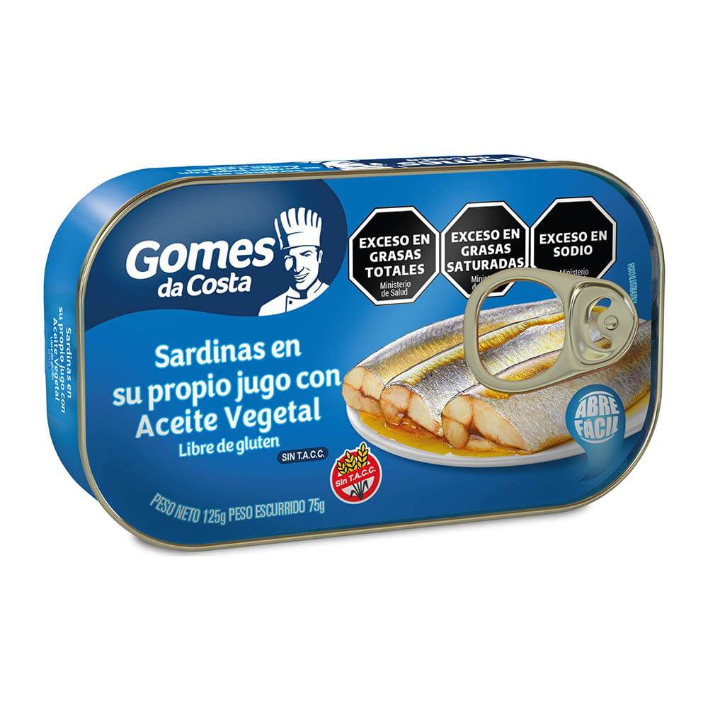 Sardinas Gomes Da Costa Aceite Vegetal 220gr