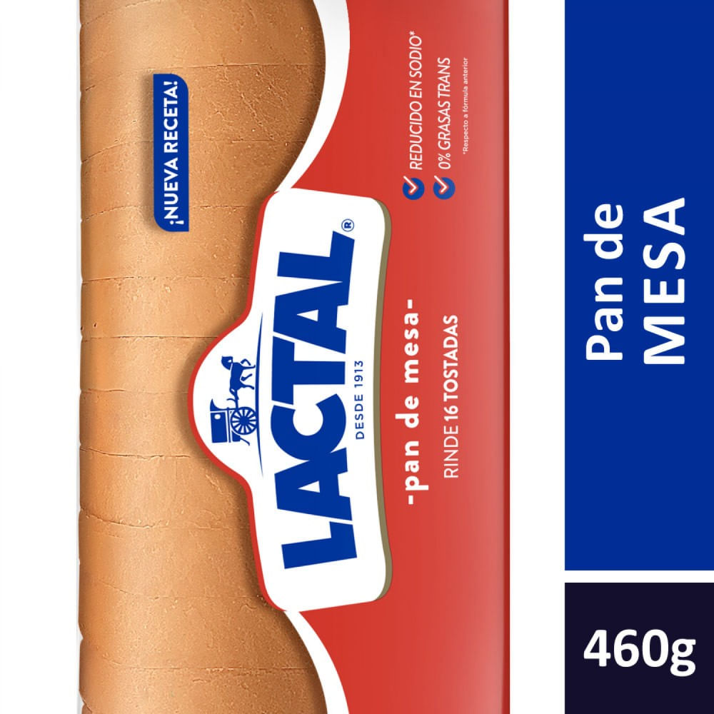 Pan Blanco 460 Grs Lactal