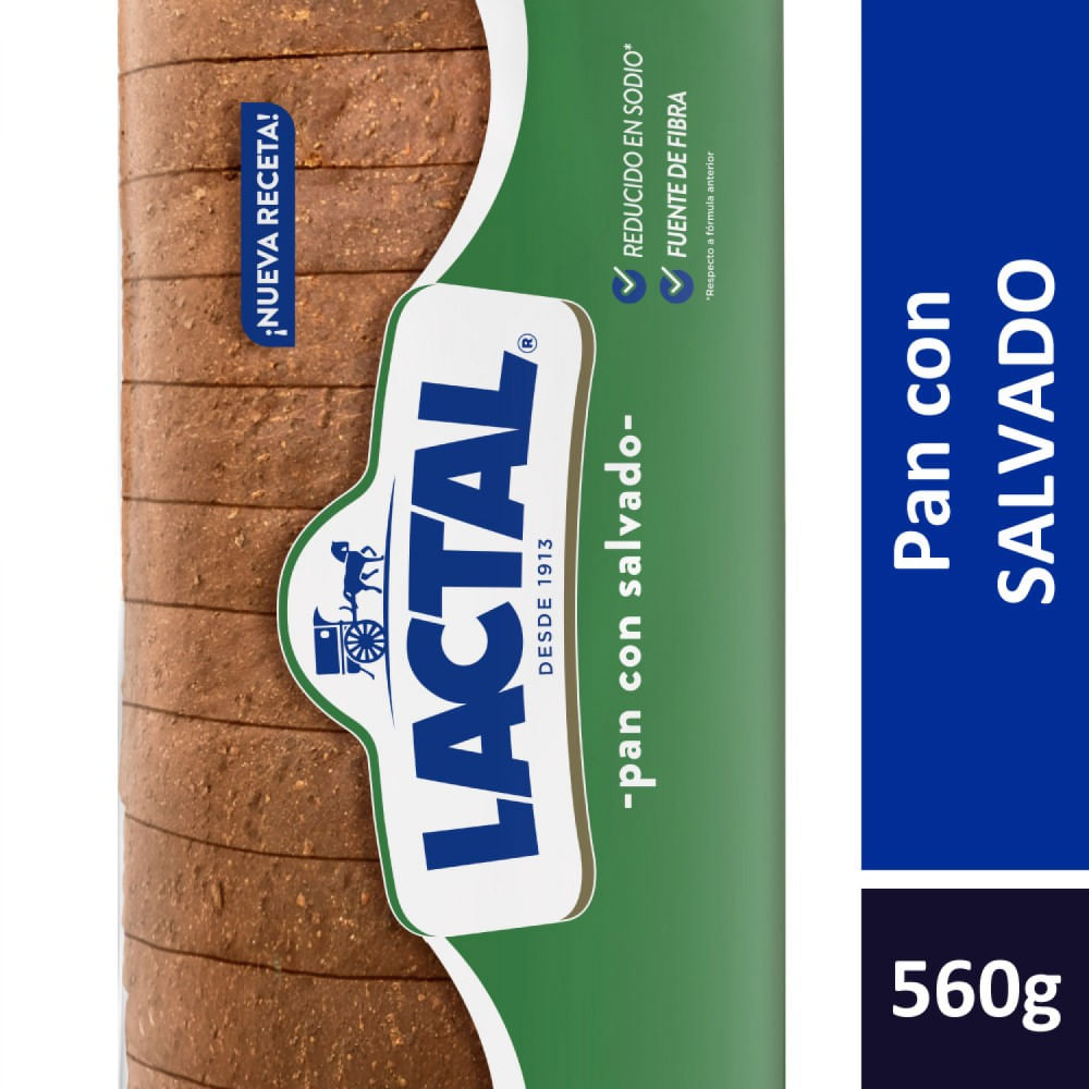 Pan Salvado 560 Grs Lactal