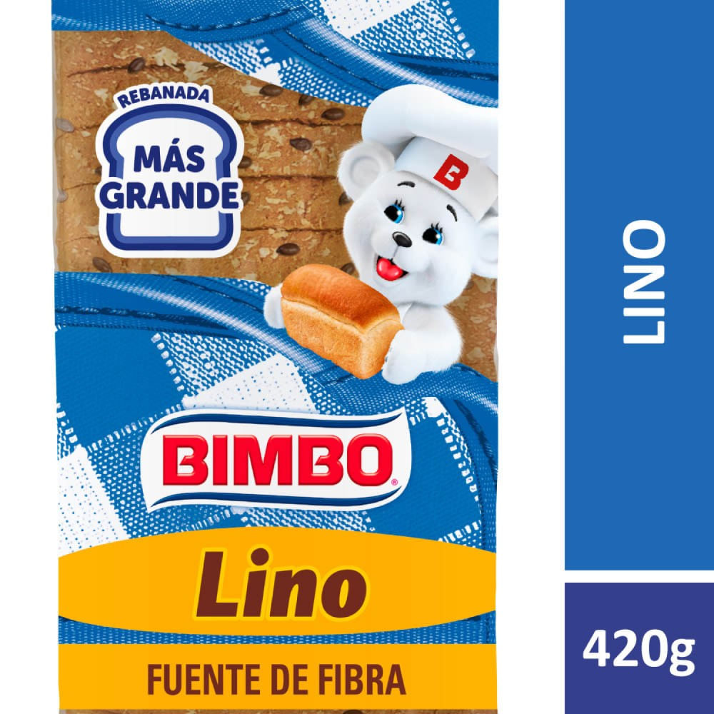 Pan Con Lino 420 Grs Bimbo