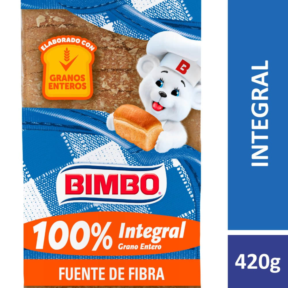 Pan Integral 420 Grs Bimbo
