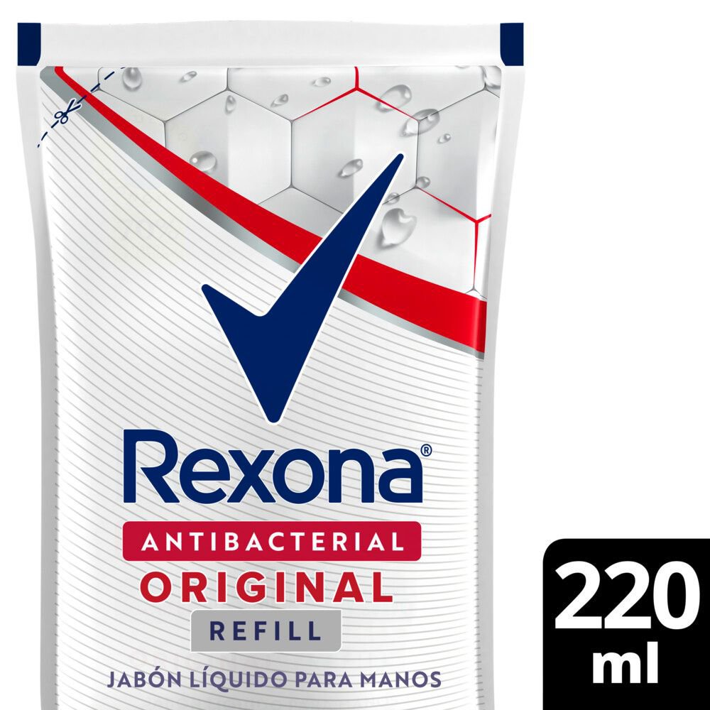 Jabón Líquido Antibacterial Original 220 Ml Rexona