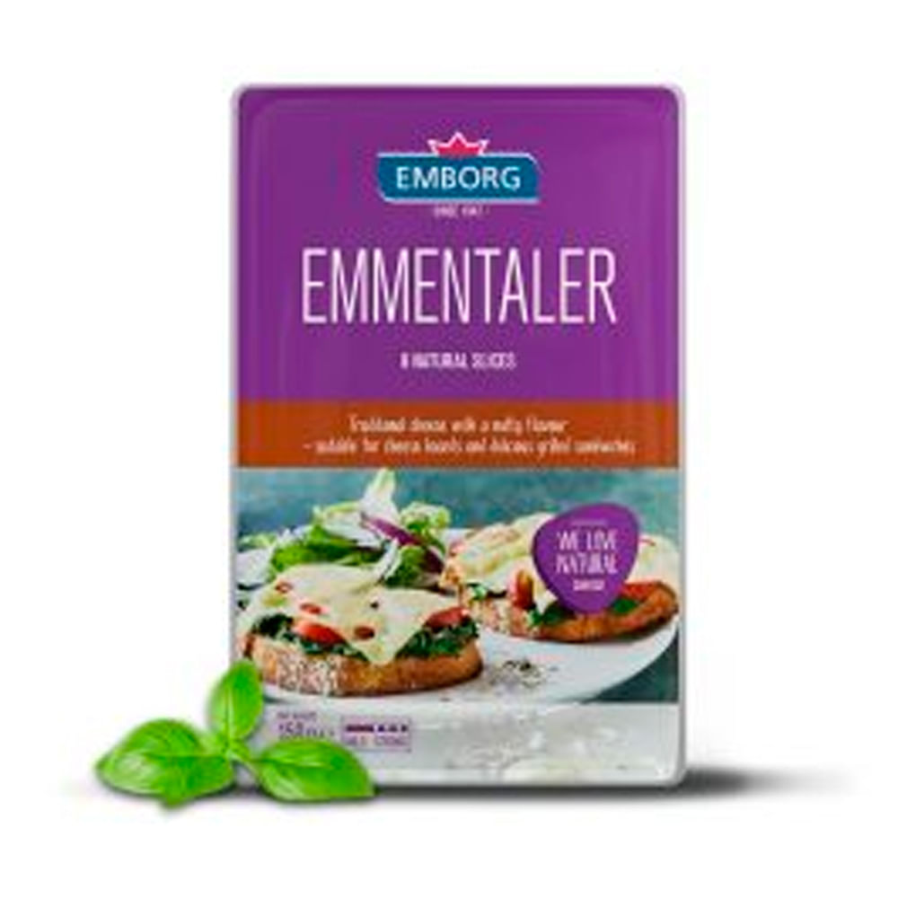 Queso Emmental Fetas 0.15 Kg x 1 Un Emborg