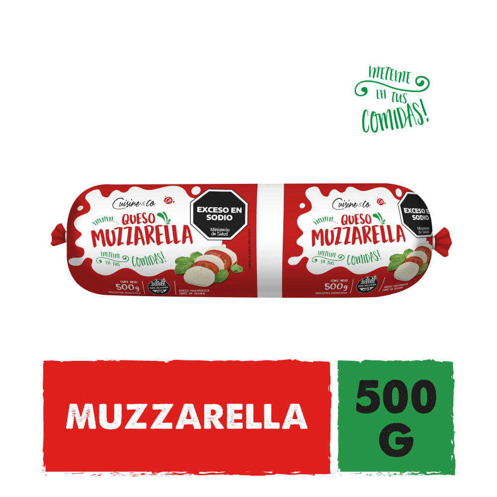 Queso Muzzarella Tradicional x 0.5 Kg Cuisine & Co