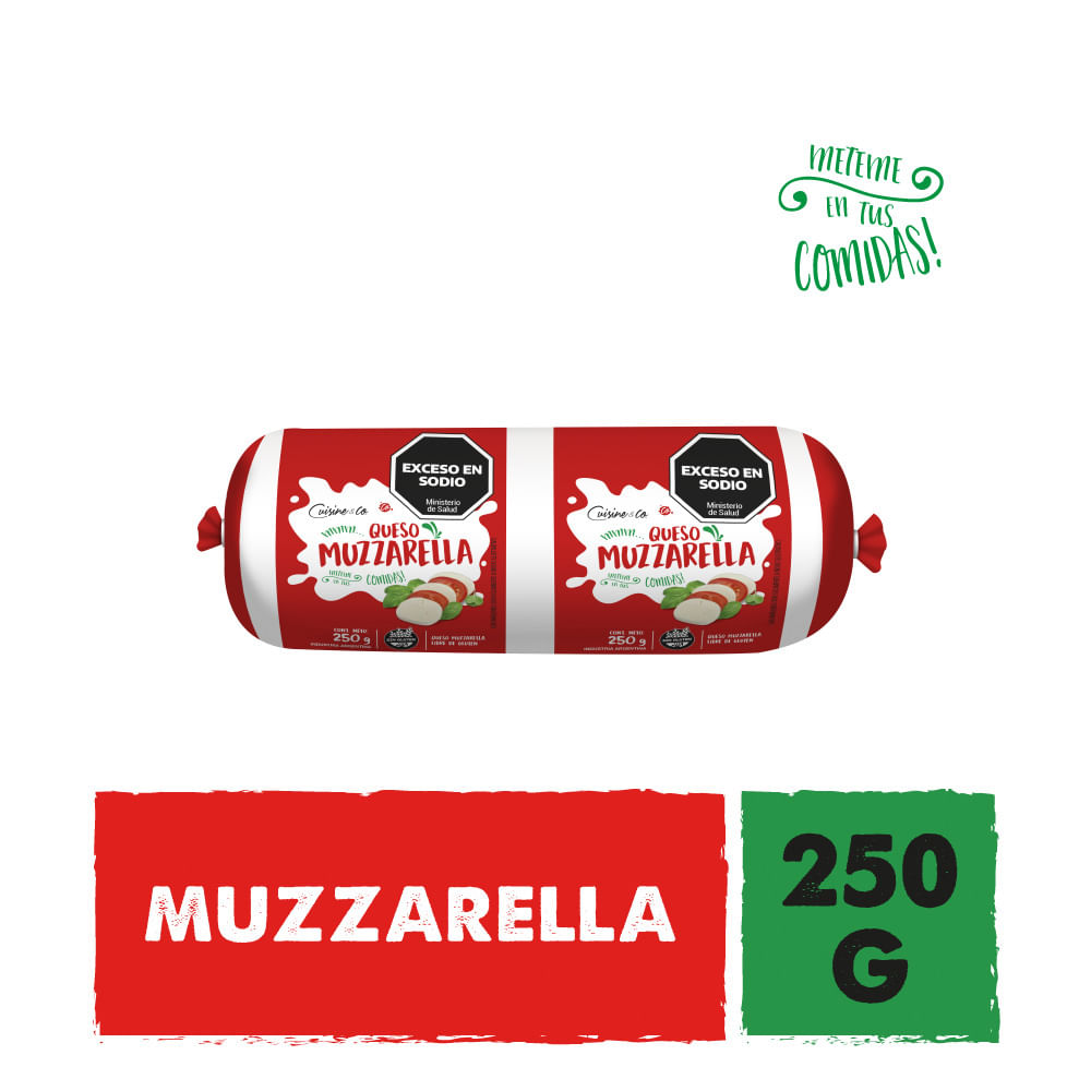 Queso Muzzarella Tradicional x 0.250 Kg Cuisine & Co