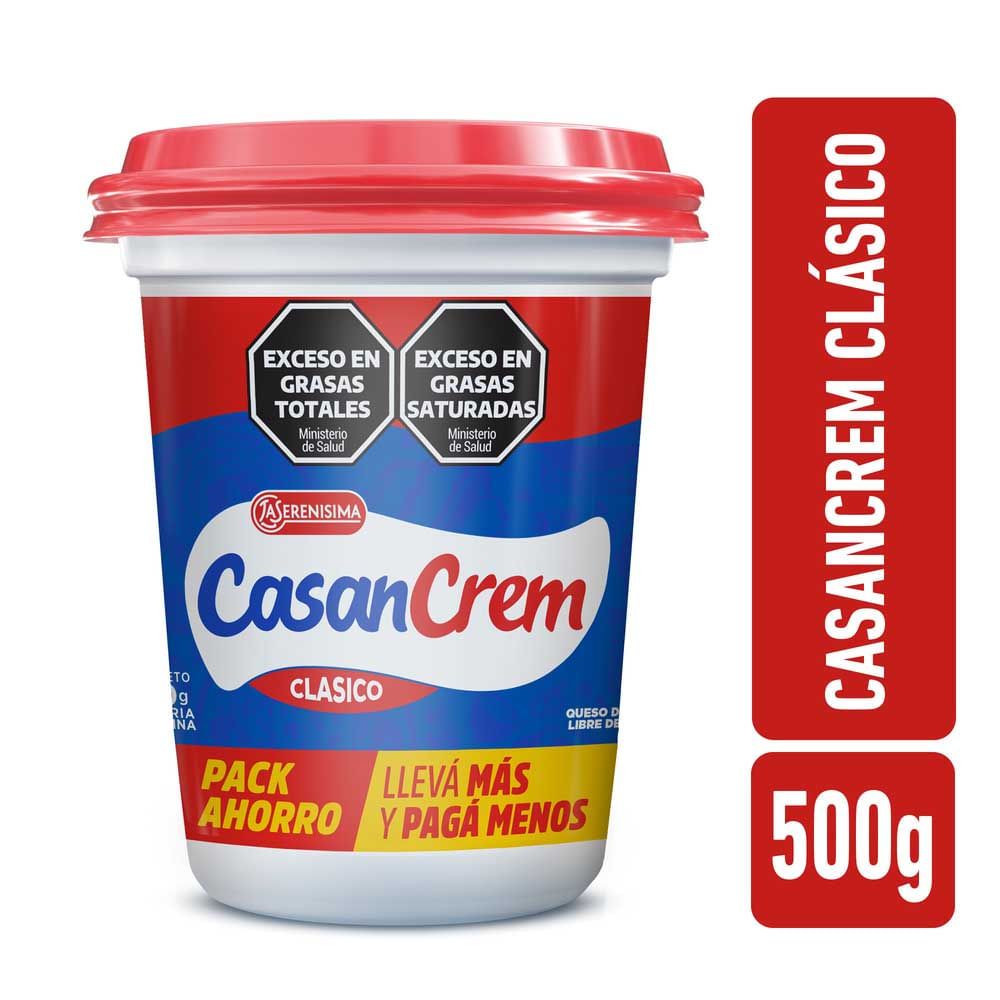 Queso Crema Blanco Fresco 500 Grs Casancrem
