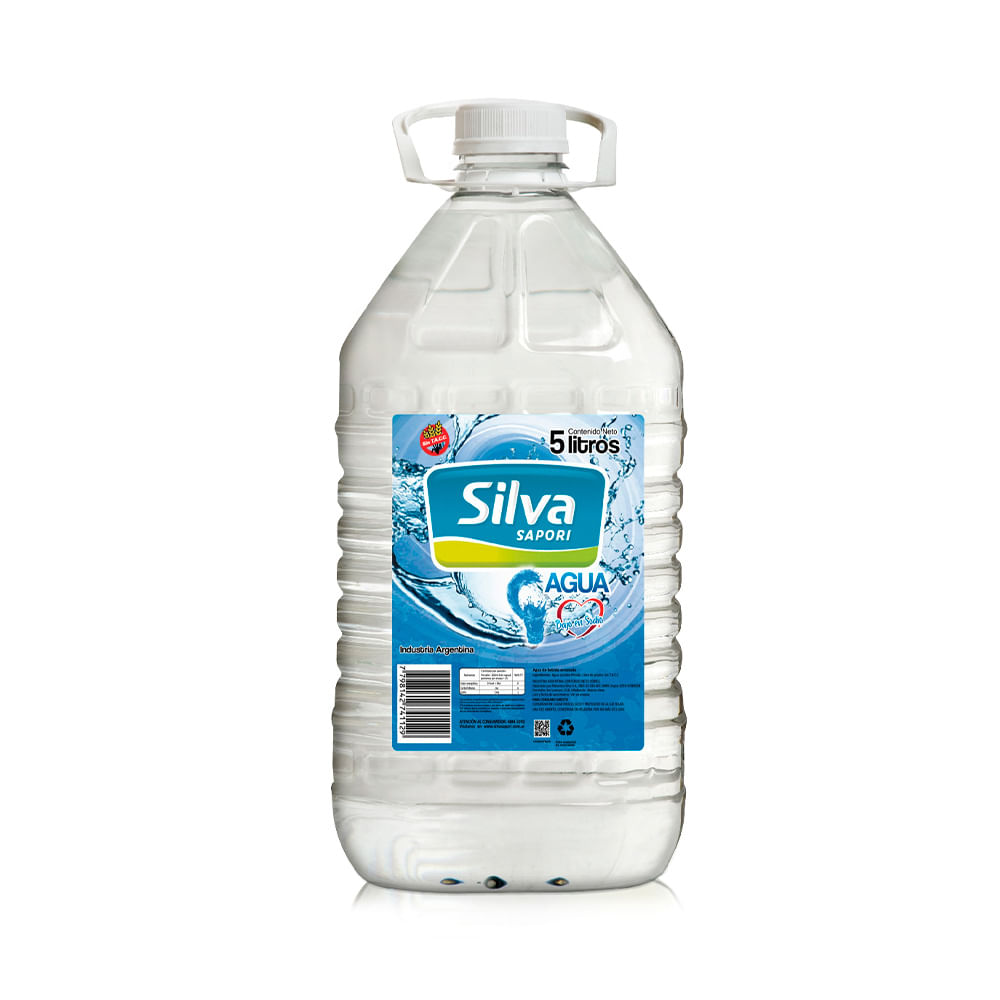 Agua Sin Gas 5 Lts Silva Sapori