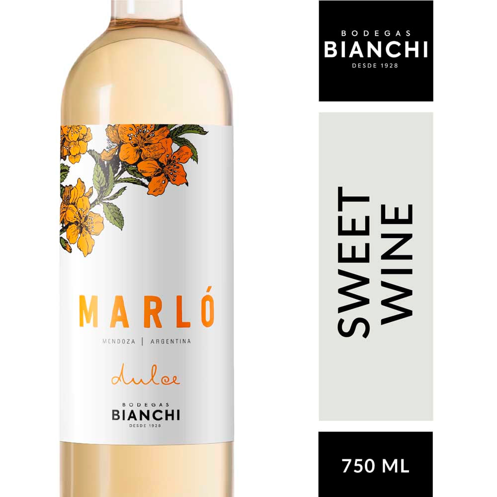 Vino Marlo Blanco Dulce 750cc