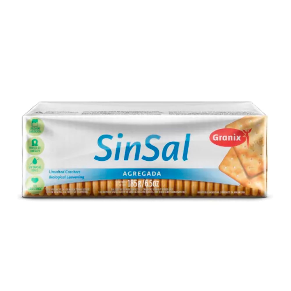 Galletas Secas Sin Sal 185 Grs Granix