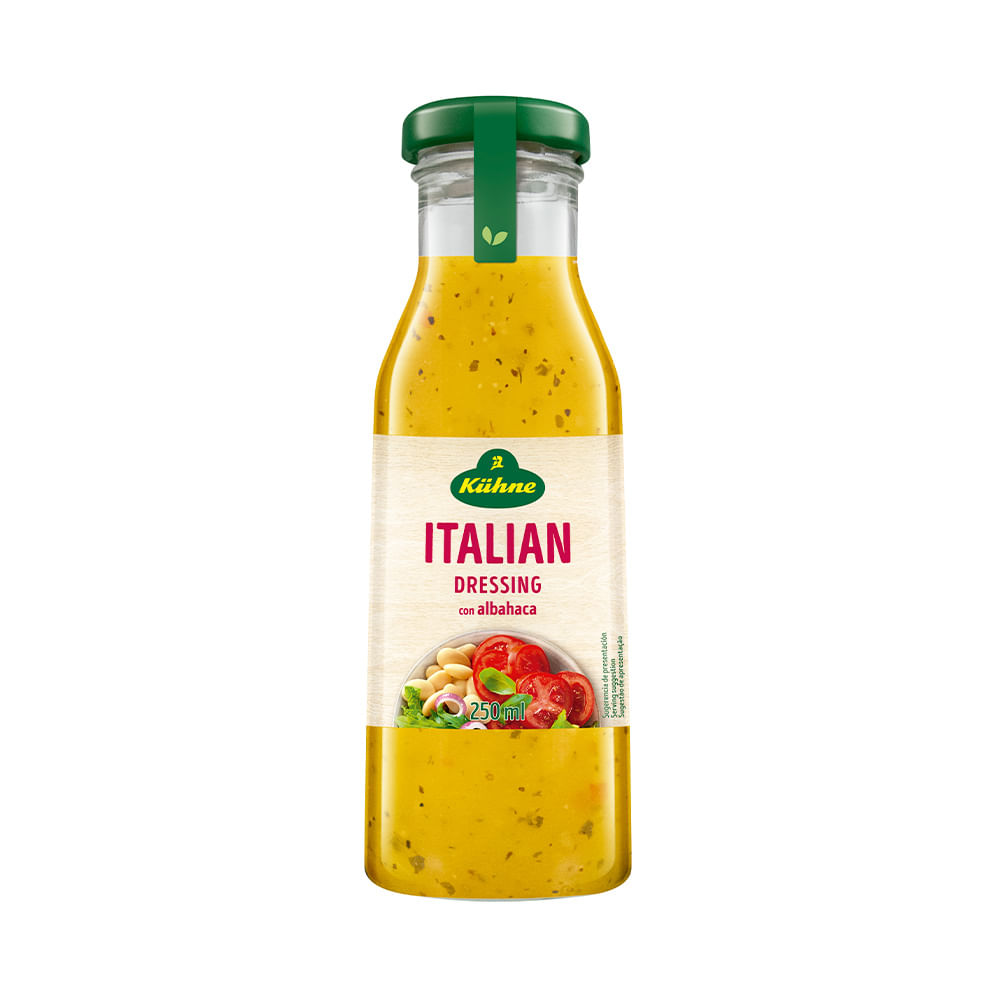 Aderezo Italiano con Sabor Albahaca 250 Ml Kuhne