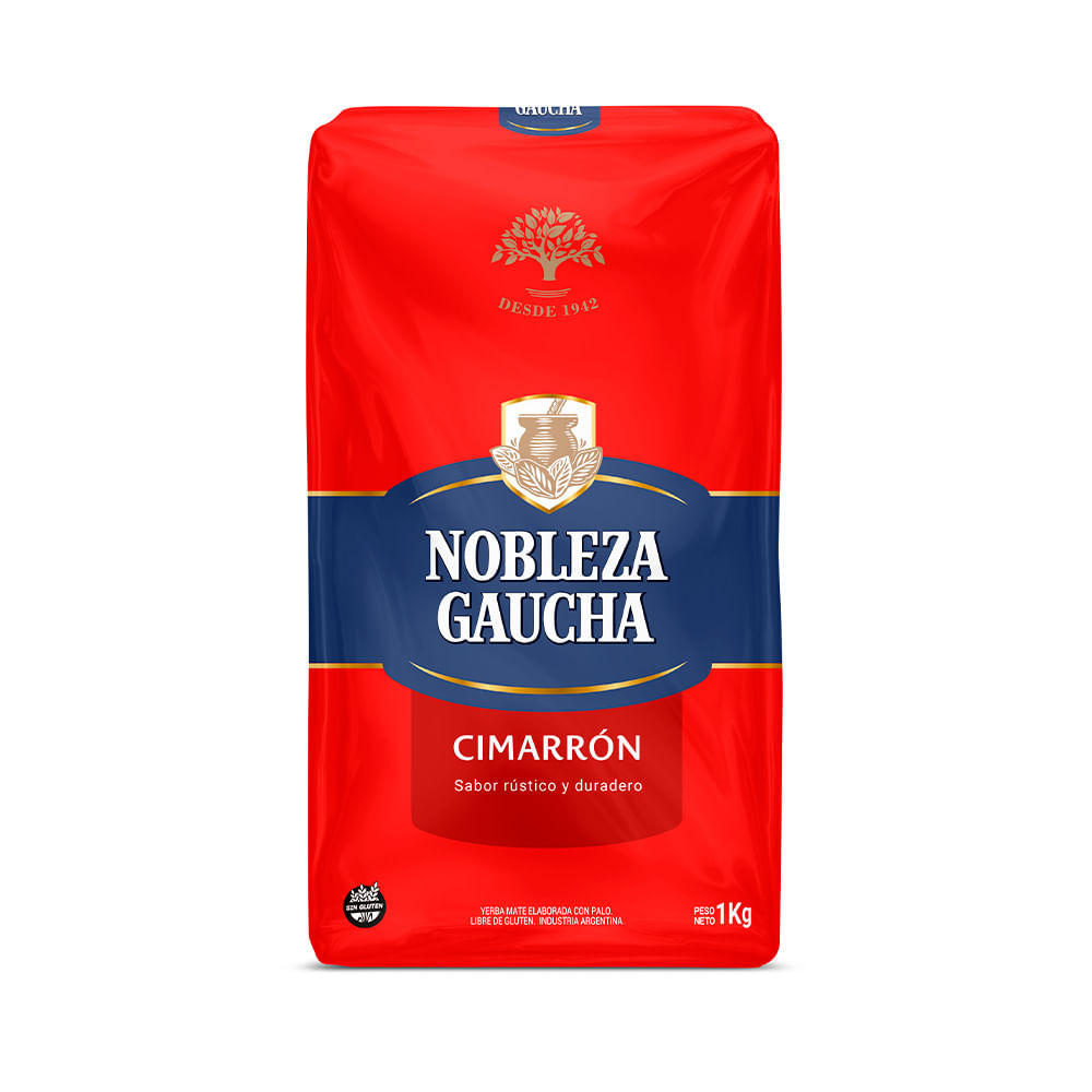 Yerba Mate Cimarrón X 1 Kg Nobleza Gaucha