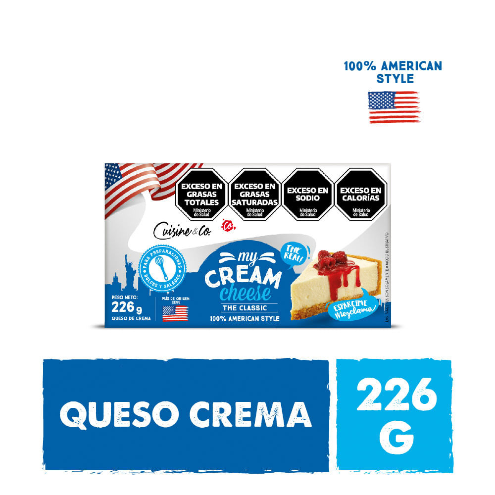 Queso Crema Clasico X 226 Gr Cuisine & Co