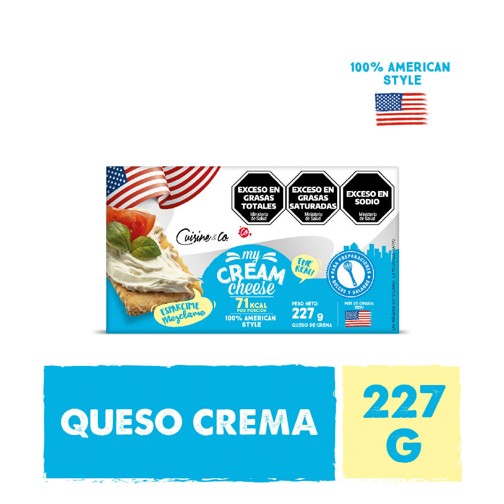 Queso Crema Light X 227 Grs Cuisine & Co