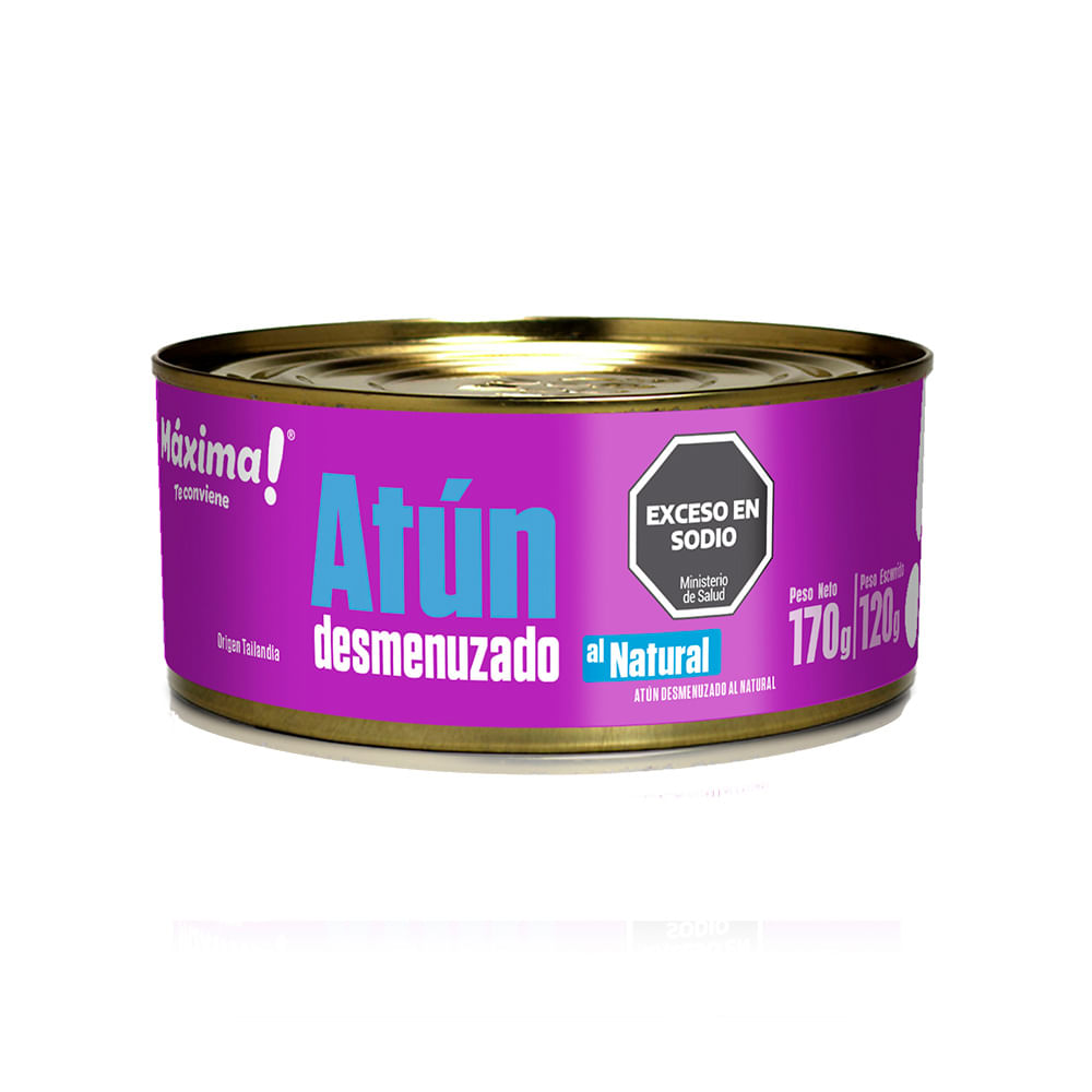 Atún Desmenuzado Al Natural 120 Grs Maxima