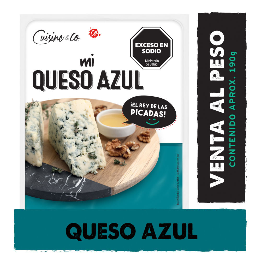 Queso Azul Trozo 0.190 Kg Cuisine y Co