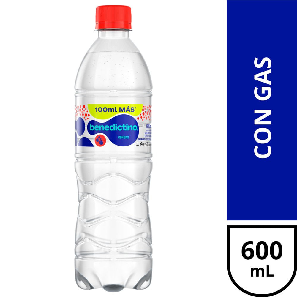 Agua con Gas 600 Ml Benedictino