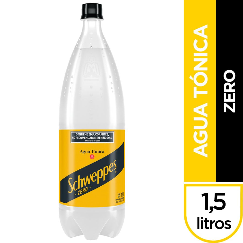 Gaseosa Agua Tónica Zero 1.5 Lts Schweppes