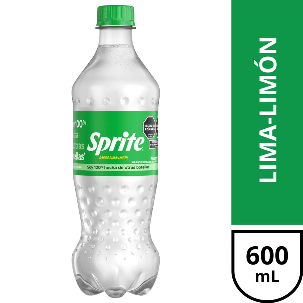 Gaseosa Sabor Lima Limón 600 Ml Sprite