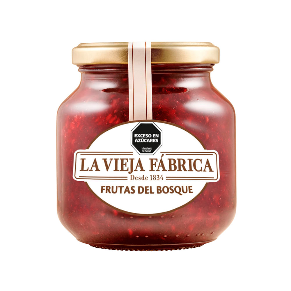 Mermelada Sabor Frutos del Bosque 280 Grs La Vieja Fábrica