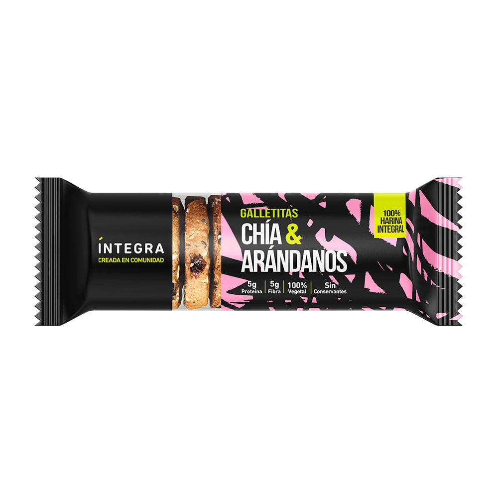 Galletitas Sabor Arándanos y Chía 200 Grs Integra