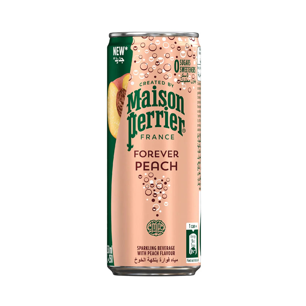 Agua Gasificada Sabor Durazno 250 Ml Maison Perrier