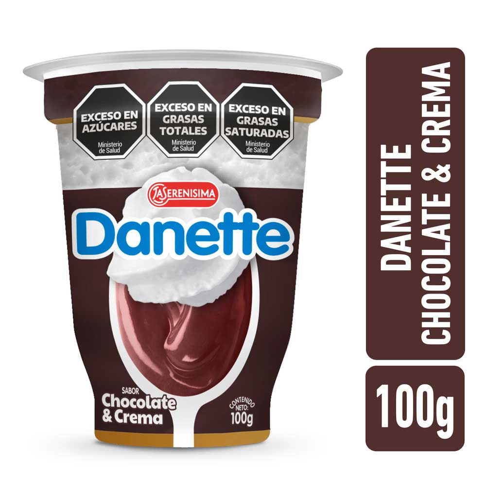 Postre Chocolate Con Crema 100 Gr Danette