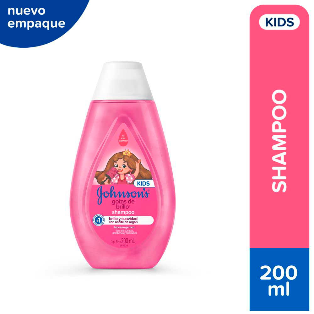 Shampoo para Niños Gotas de Brillo 200 Ml Johnson's