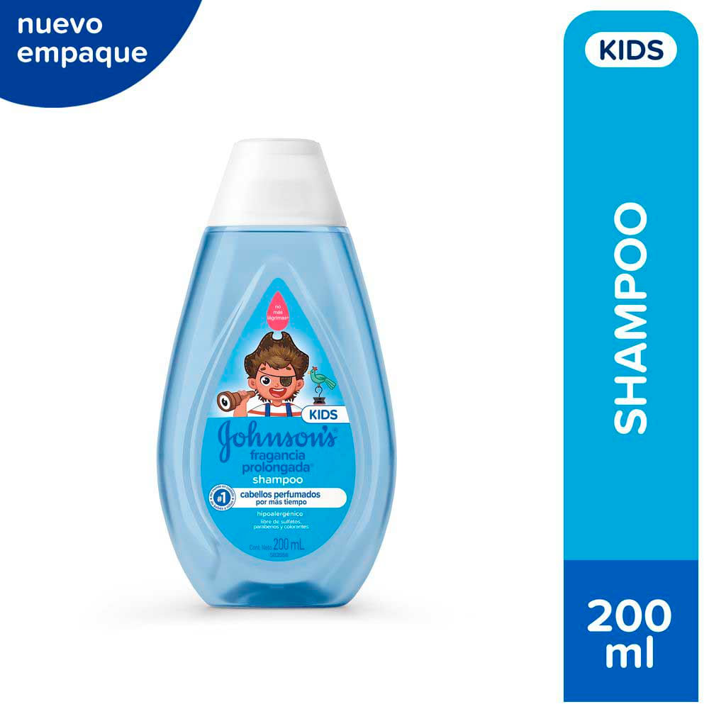 Shampoo Para Niños Fragancia Prolongada 200 Ml Johnson Baby