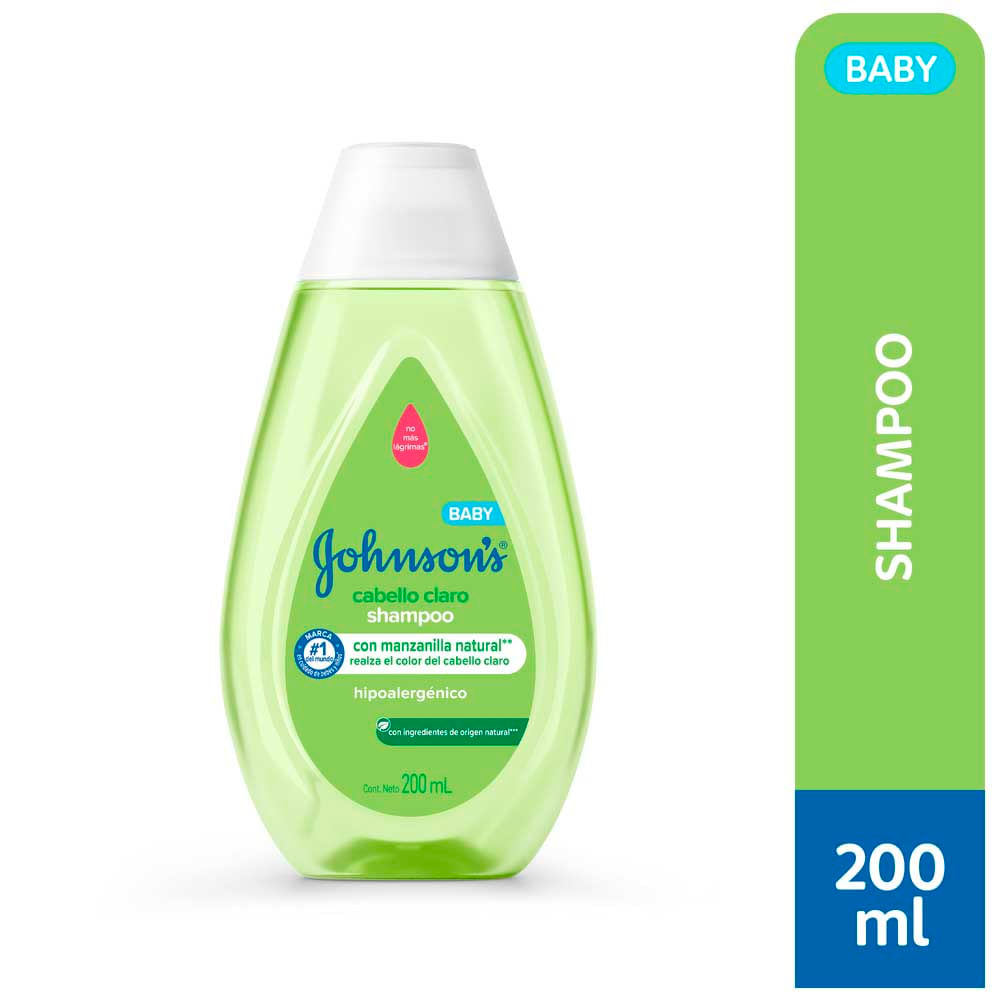 Shampoo para Bebé Cabello Claro con Manzanilla 200 Ml Johnson's