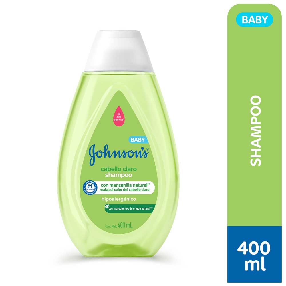 Shampoo para Bebé Cabello Claro Manzanilla 400 Ml Johnson Baby