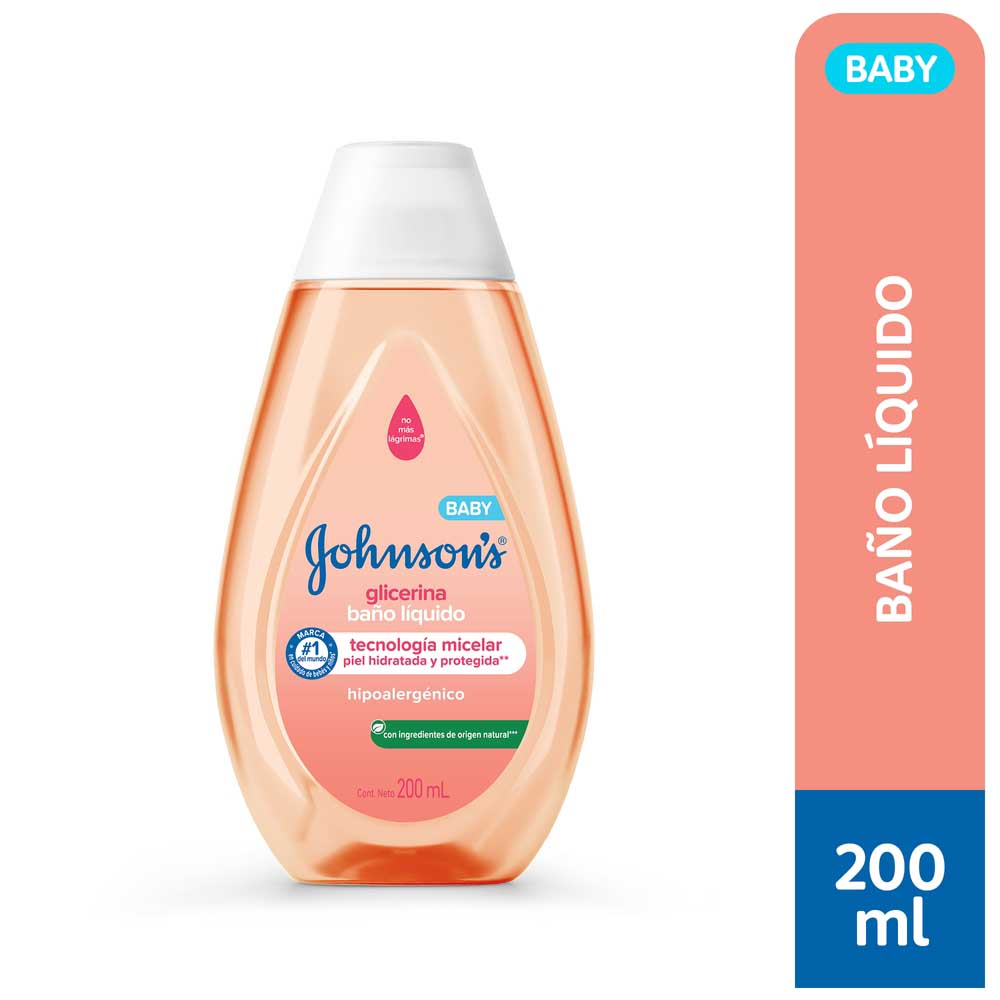 Jabón Líquido para Bebé Glicerina 200 Ml Johnson's