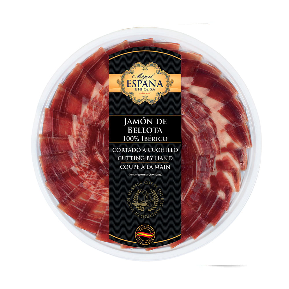 Jamón Crudo Artesanal Cortado a Cuchillo 90 Grs Miguel España