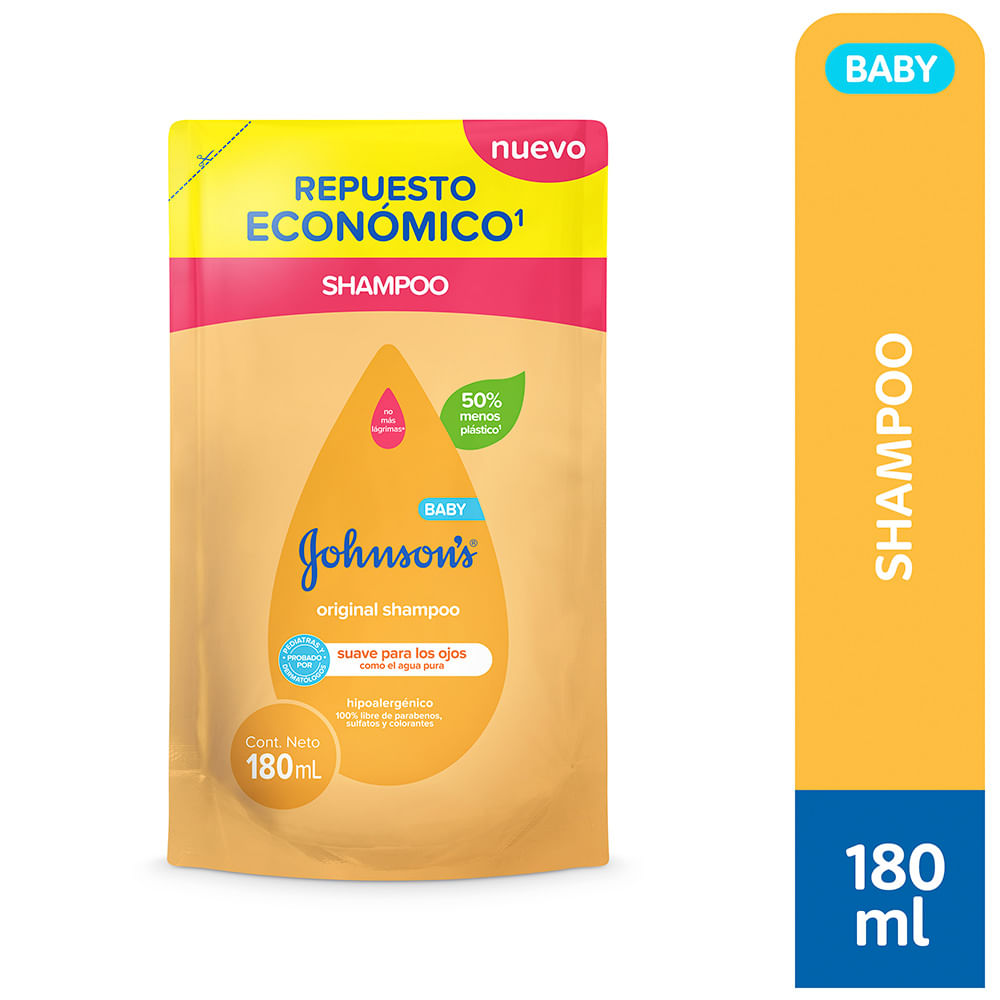 Shampoo Para Bebé Original Refill X 180 Ml Johnson's