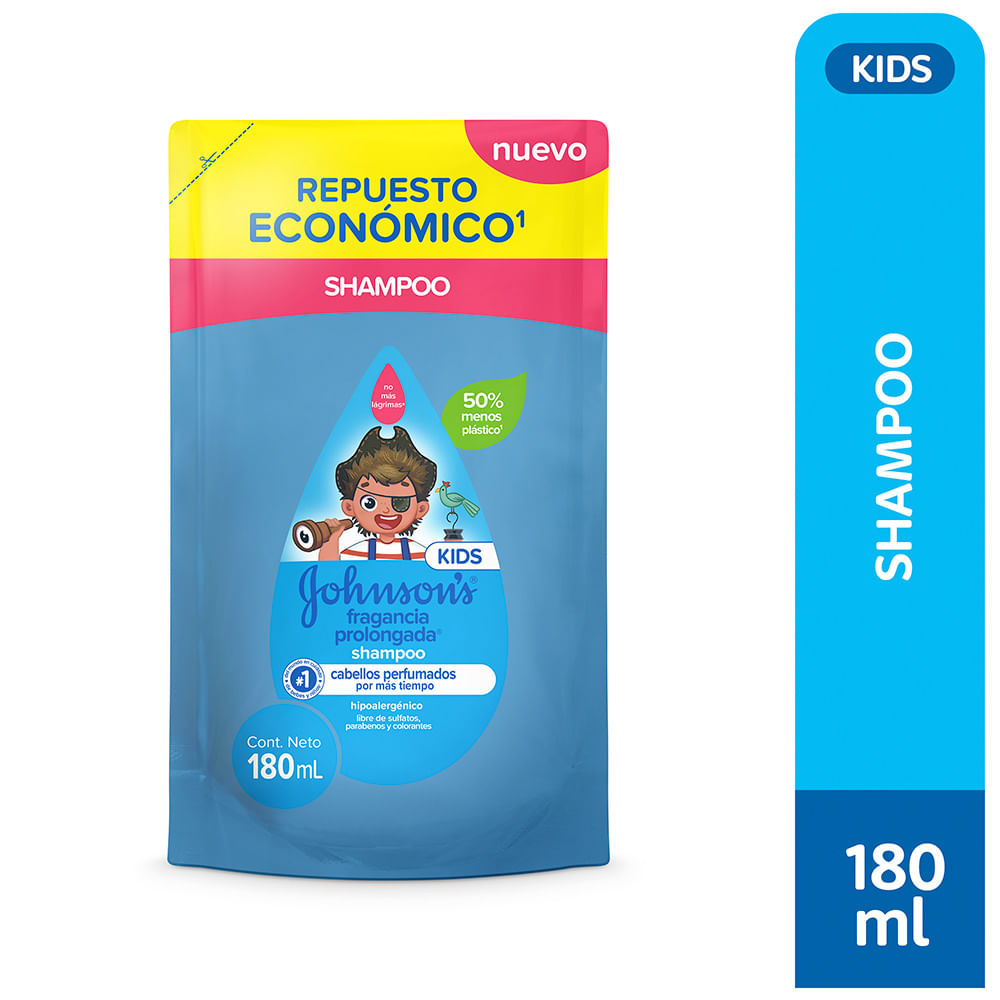 Shampoo Fragancia Prolongada Kids 180 Ml Johnson's