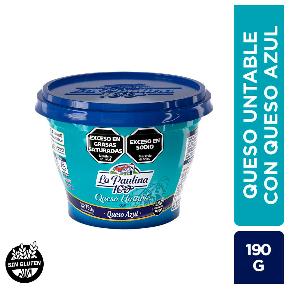 Queso Untable Sabor Azul 190 Grs La Paulina