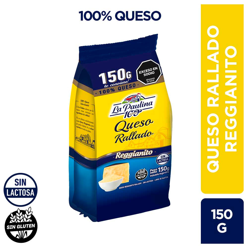 Queso Rallado x 0.15 Kg La Paulina