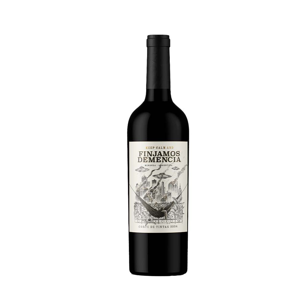 Vino Tinto Corte de Malbec y Cabernet Sauvignon 750 Ml Finjamos Demencia