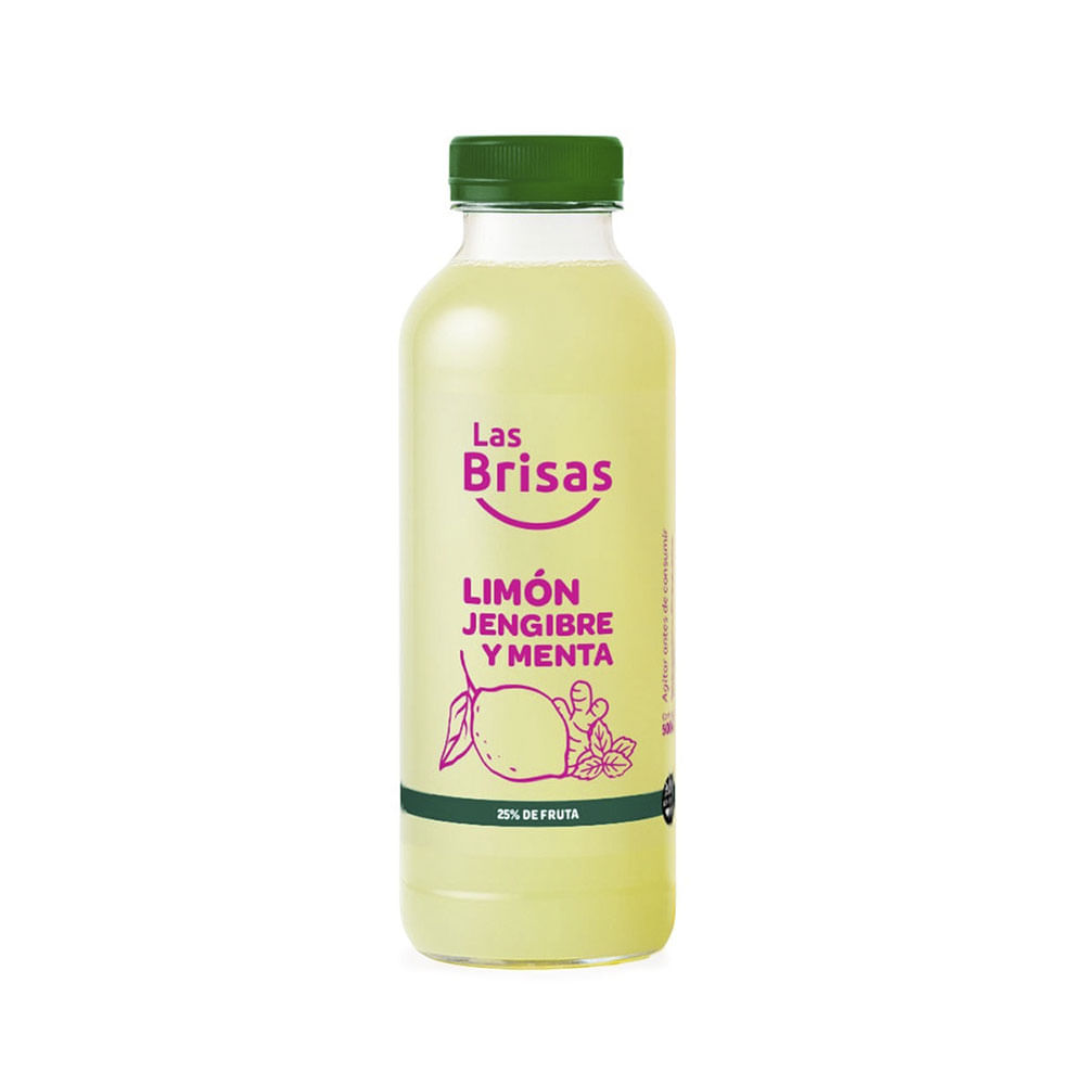 Jugo Sabor Limón, Jengibre y Menta 500 Ml Las Brisas