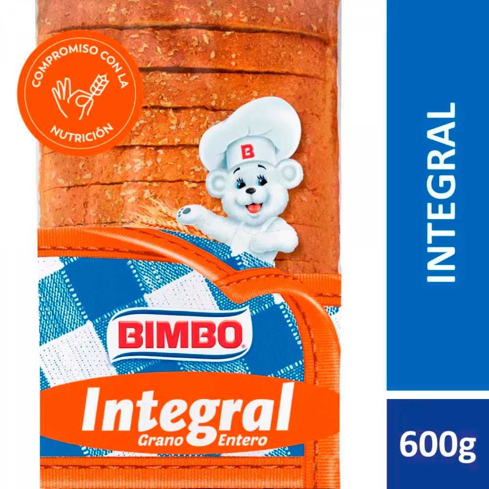 Pan Integral X 620 Grs Bimbo