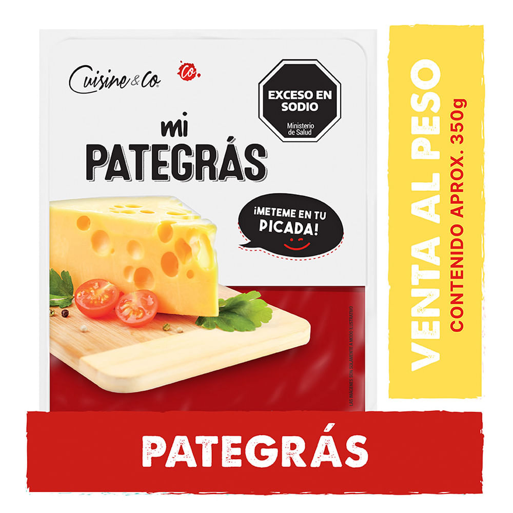 Queso Pategras Trozado Cuisine & Co X Kg