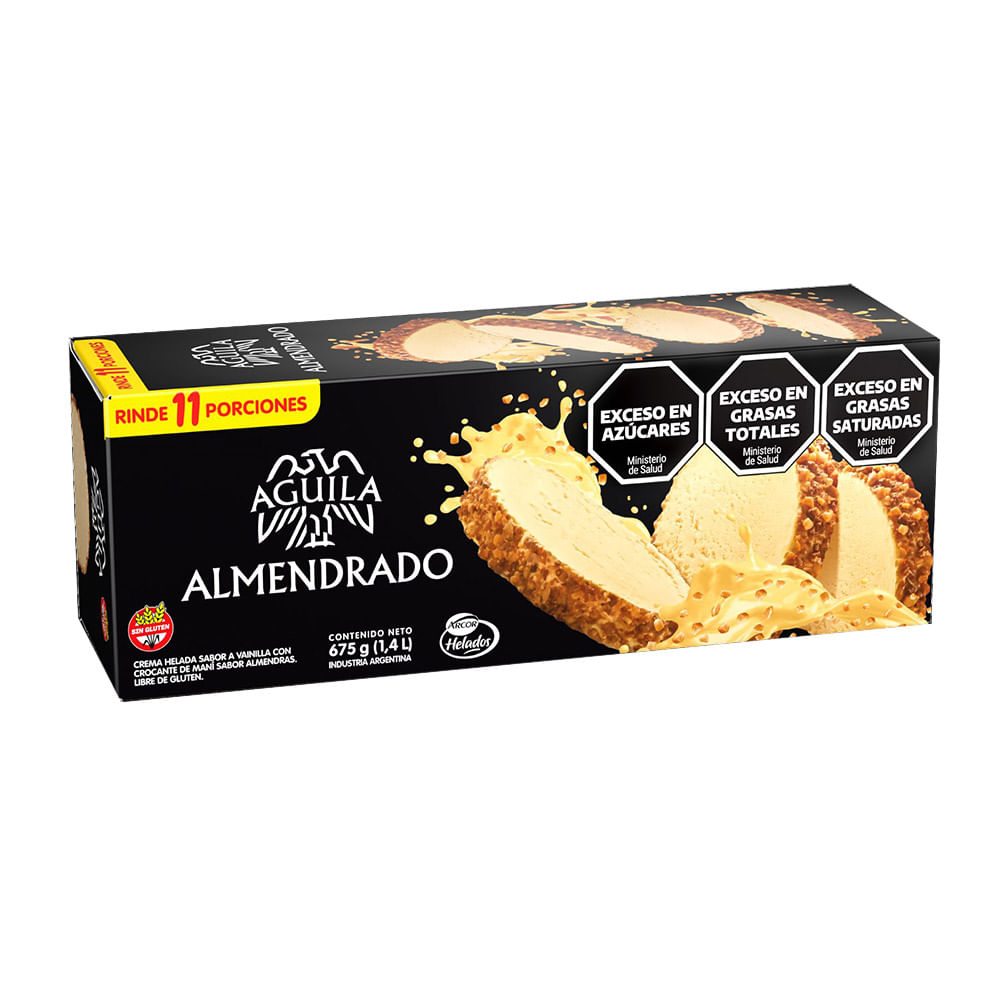 Postre Helado Aguila Almendrado X 675 Gr Arcor