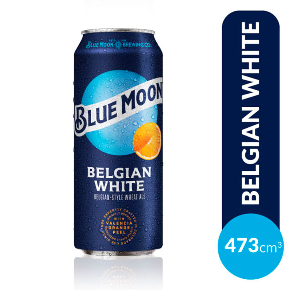 Cerveza Belgian White 473 Cc Blue Moon