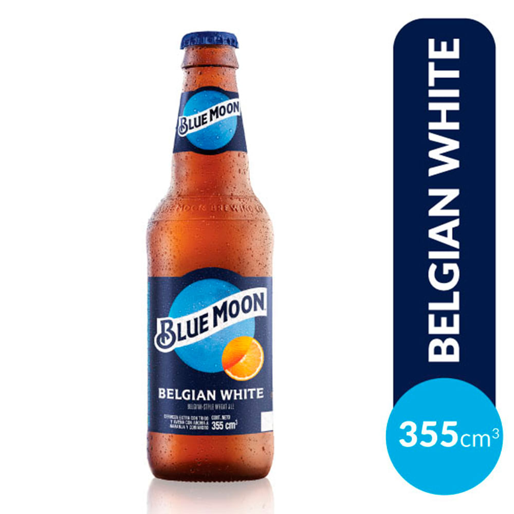 Cerveza Belgian White 355 Cc Blue Moon