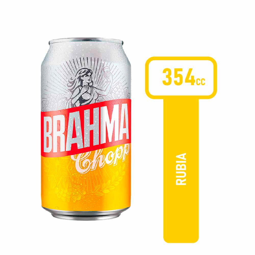 Cerveza Rubia 354 Cc Brahma