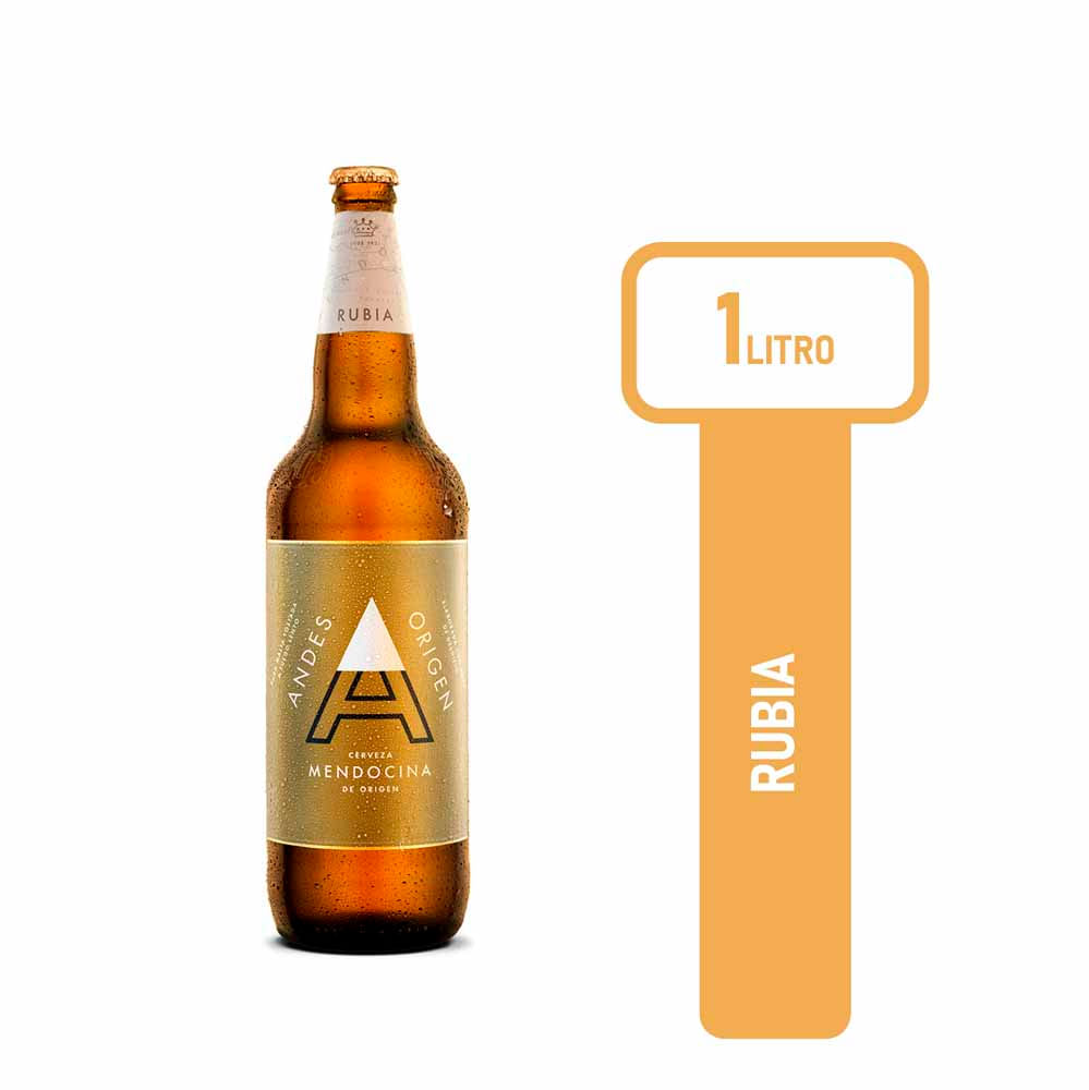 Cerveza Rubia 1 Lts Andes
