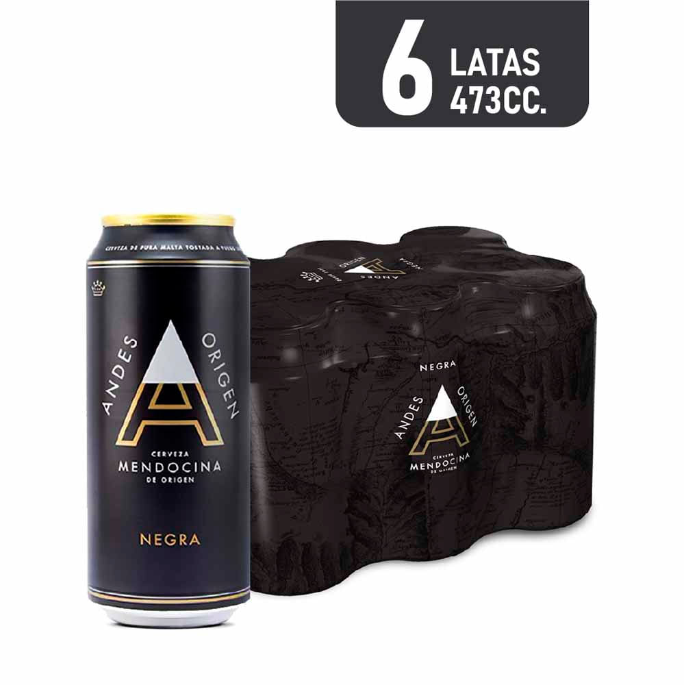 Cerveza Negra 473 Cc x 6 Un Andes Origen
