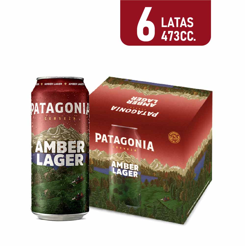 Cerveza Amber Lager 473 Ml x 6 Un Patagonia