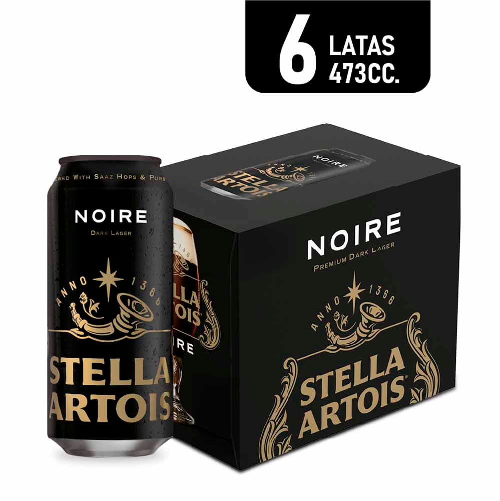 Cerveza Noire 473 Cc x 6 Un Stella Artois