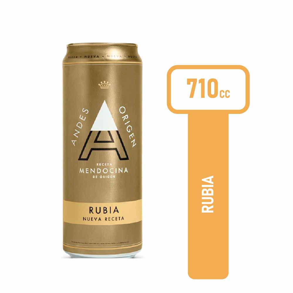 Cerveza Rubia 710 Cc Andes
