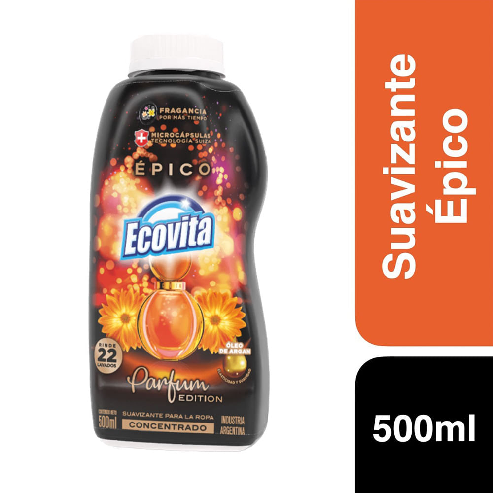 Suavizante Concentrado Épico 500 Ml Ecovita